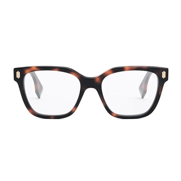 NEW FENDI EYEGLASSES HAVANA WOMEN EYEWEAR FENDI FE50055F 053
